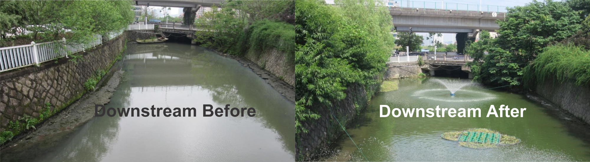 Downstream After and Before